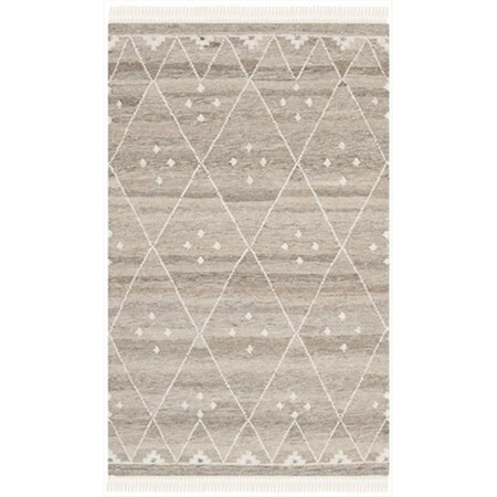 Safavieh 4 x 6 ft. Small Rectangle Casual Natural Kilim Natural and Ivory Accent Rug NKM316B-4